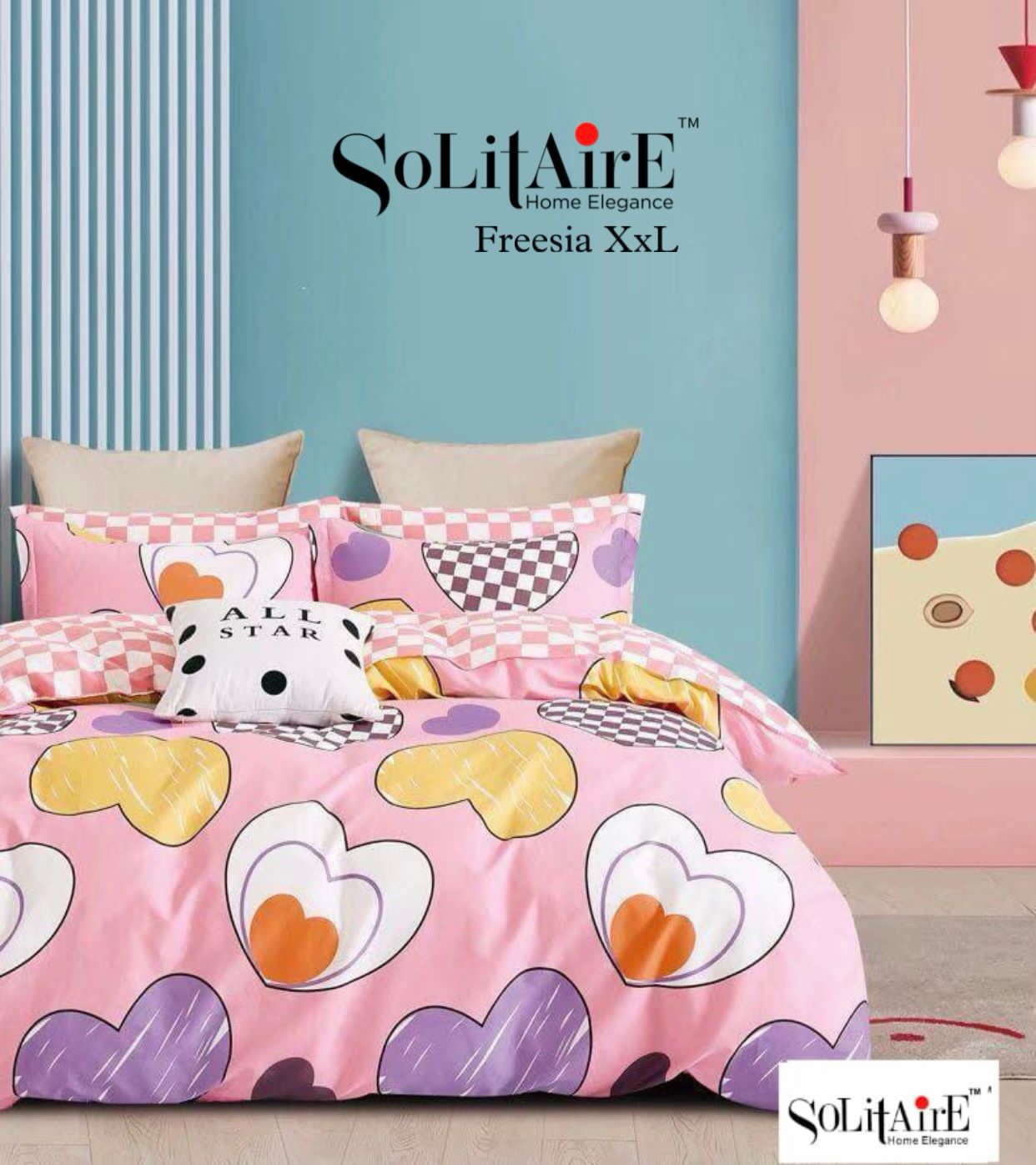 FREESIA XXL Cotton Bedsheet (Extra-Large Bedsheet)