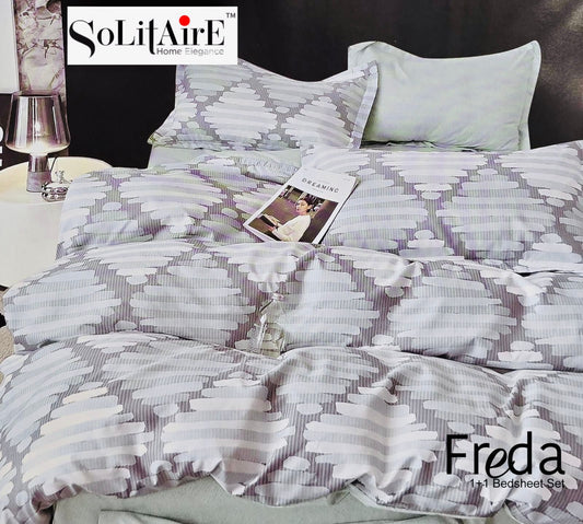 Freda Single Bed Bedsheet Set Soft Fabric Premium Quality Bedding Collection