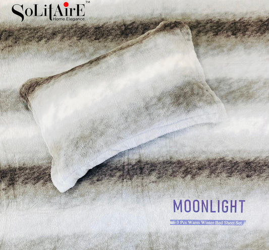 Moonlight Warm King-Size Bedsheet Italian Cashmere Feel – Super-Soft, Thermal & Skin-Friendly