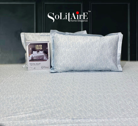 White Musk King Size 300 TC Cotton Bedsheet set