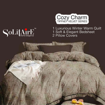 Cozy-Charm Warm King Size Cashmere Winter Quilt