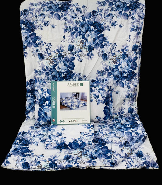 Amber Digital Printed Jointless King Size Complete Comforter Set