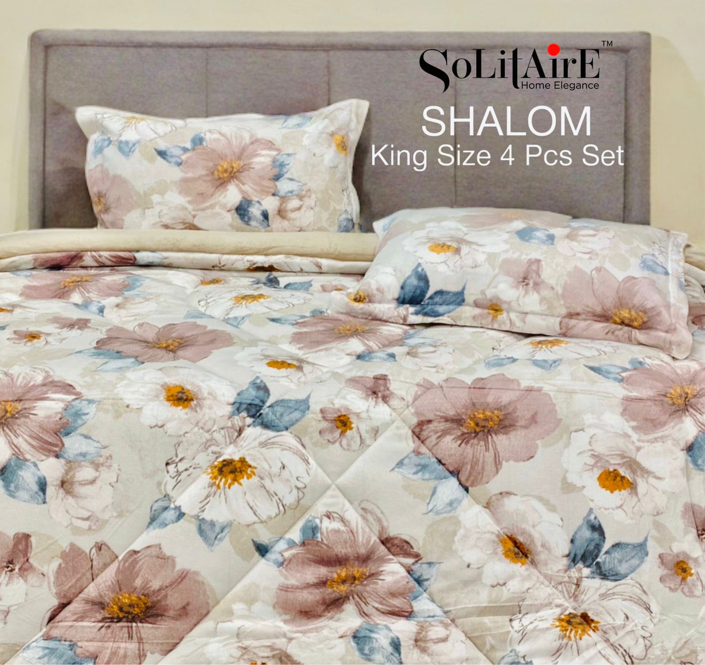 Shalom Ultra Warm Cashmere Winter Quilt King Size Bed In A Bag