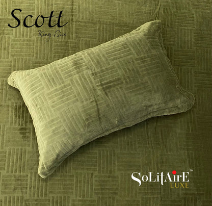 Scott King-Size Bedsheet Set Italian Cashmere Feel – Super-Soft, Warm & Skin-Friendly