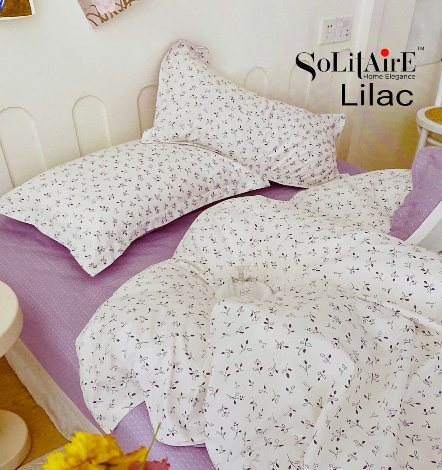 LILAC KING Cotton Bedsheet