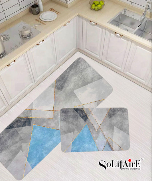 Premium Anti-Slip Waterproof Kitchen Floor Mat Set
