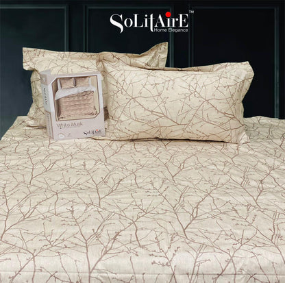 White Musk King Size 300 TC Cotton Bedsheet set