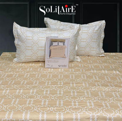 White Musk King Size 300 TC Cotton Bedsheet set