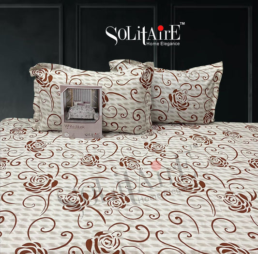 White Musk King Size 300 TC Cotton Bedsheet set