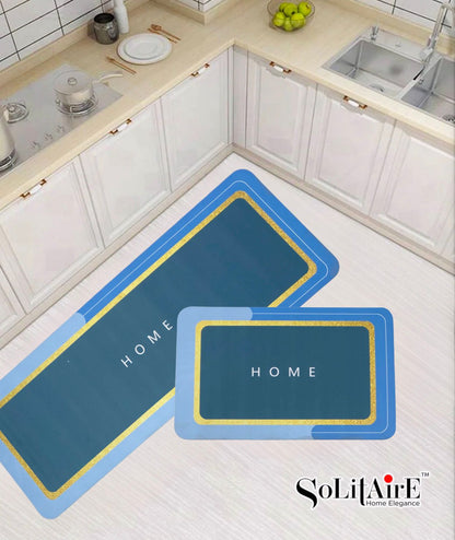 Premium Anti-Slip Waterproof Kitchen Floor Mat Set