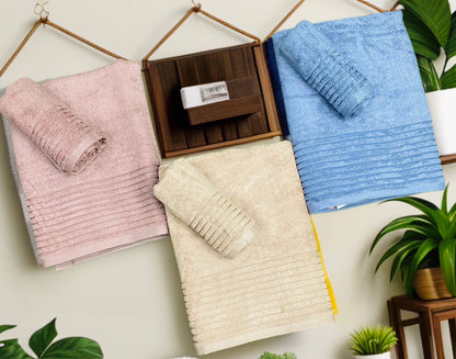 BAMBOO COTTON TOWELS (SUPER-SOFT, HIGH-ABSORBING)