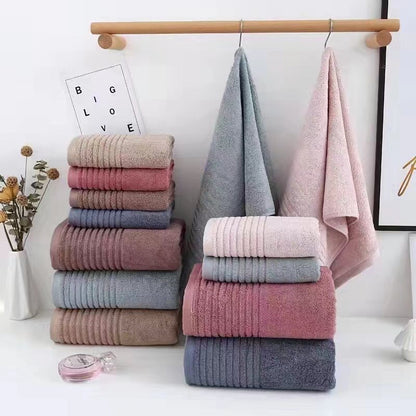 BAMBOO COTTON TOWELS (SUPER-SOFT, HIGH-ABSORBING)