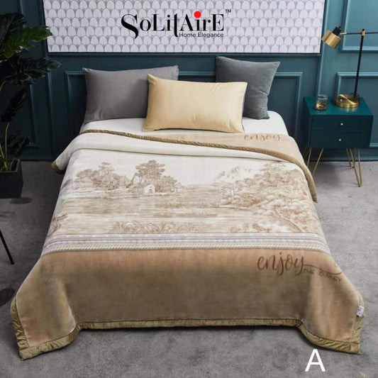 Omega Double Ply Korean Mink Blanket – Ultra Soft, Ultra Warm