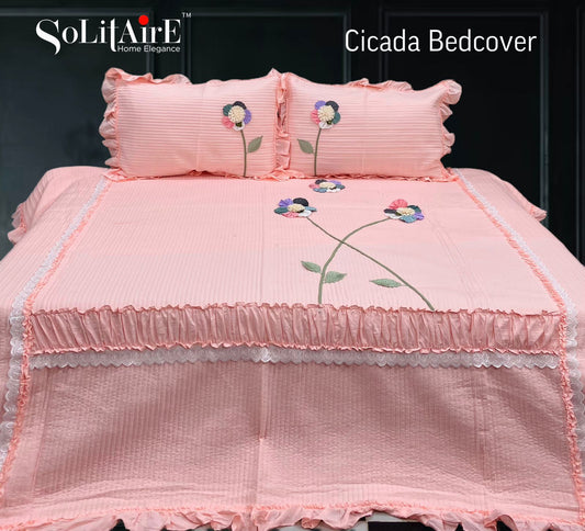 CICADA Quilted King Size Bedcover Set