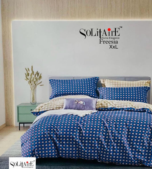 FREESIA XXL Cotton Bedsheet (Extra-Large Bedsheet)