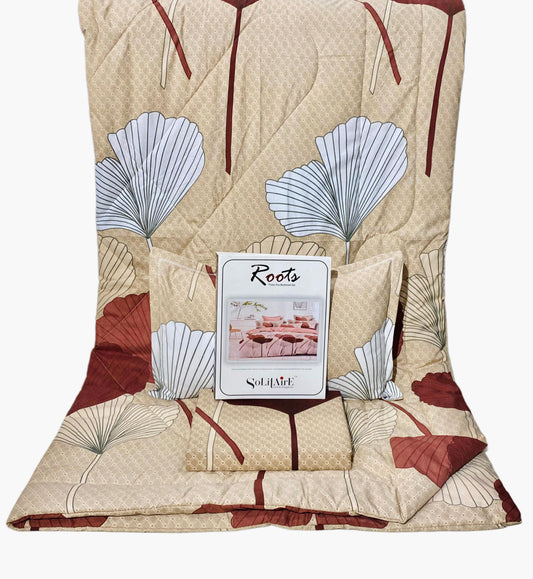 Roots 4 Pc Reversible Double Bed Size Comforter Set