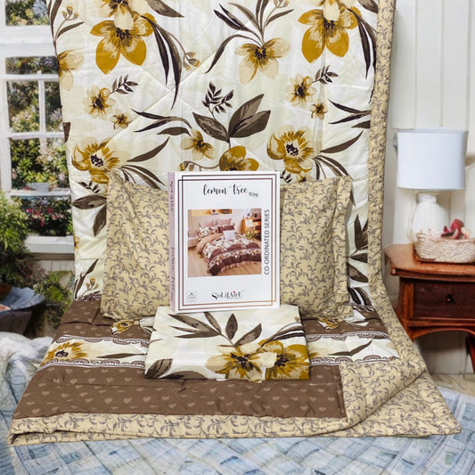 Lemon Tree King Size Complete Comforter Set Ultra Soft Bedding Collection