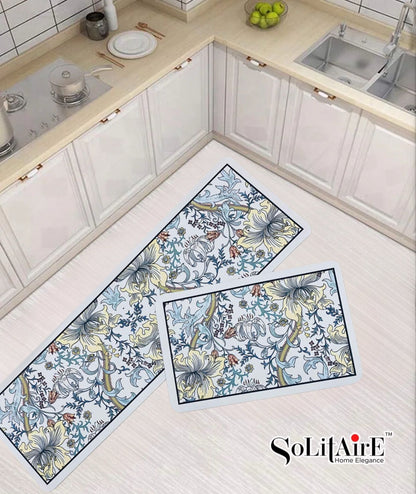 Premium Anti-Slip Waterproof Kitchen Floor Mat Set
