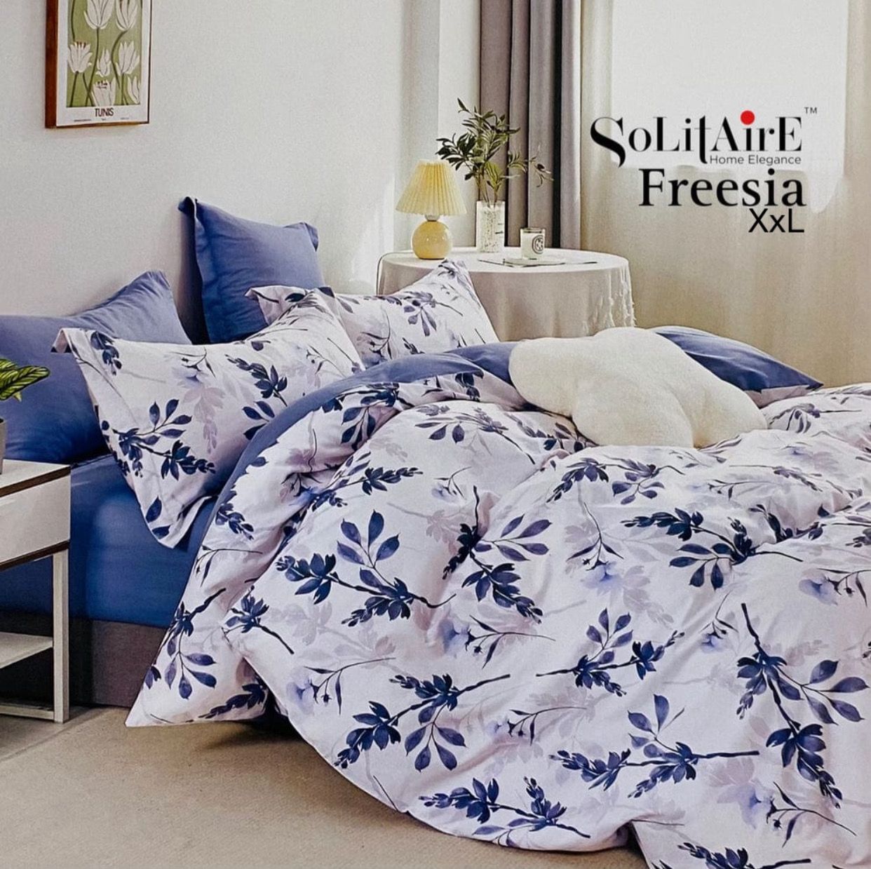 FREESIA XXL Cotton Bedsheet (Extra-Large Bedsheet)