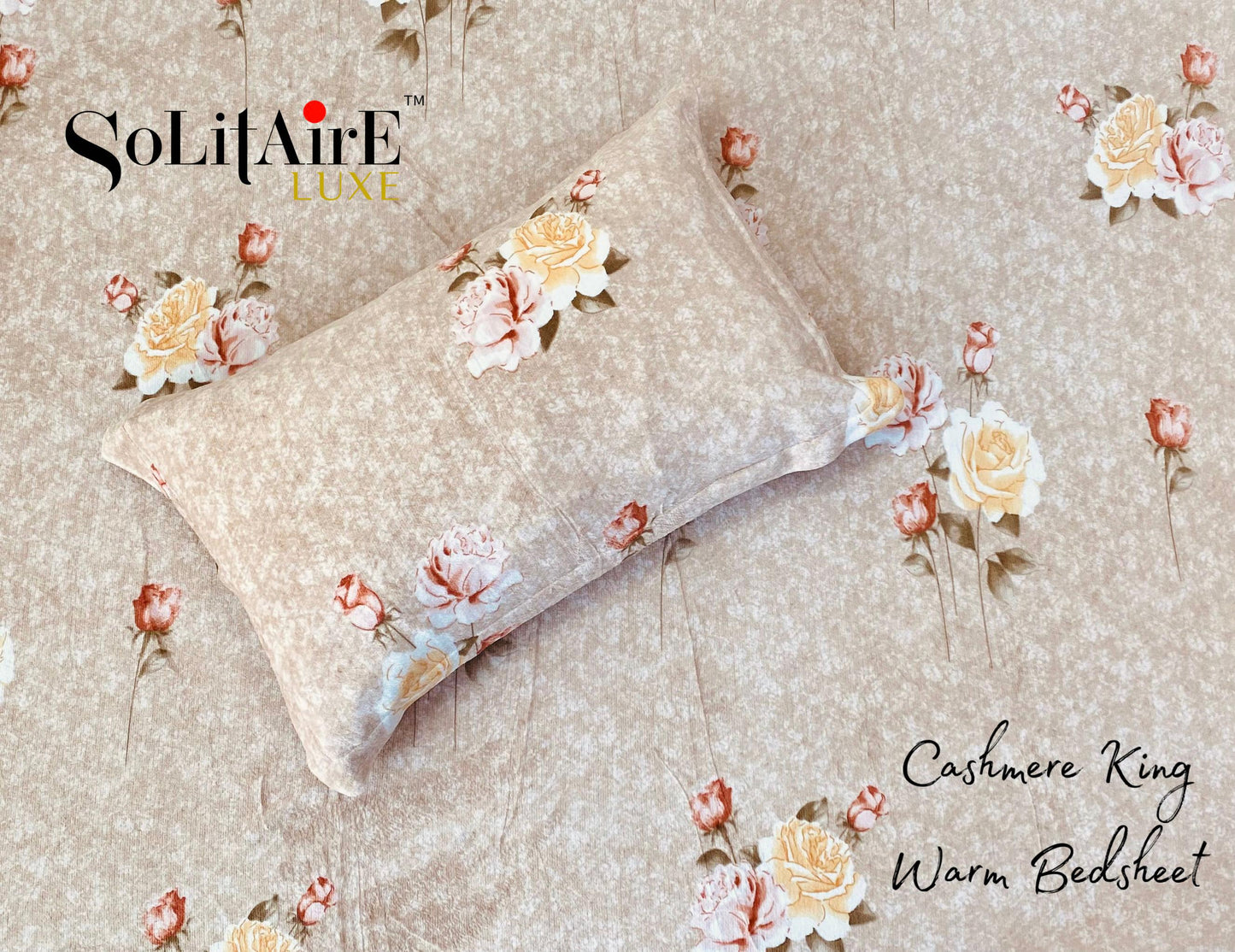 Cashmere King Super Soft Warm Winter Bedsheet