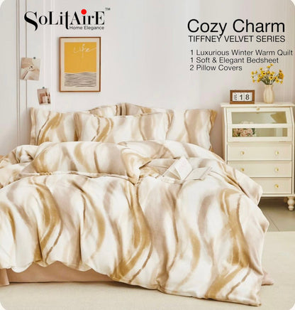Cozy-Charm Warm King Size Cashmere Winter Quilt