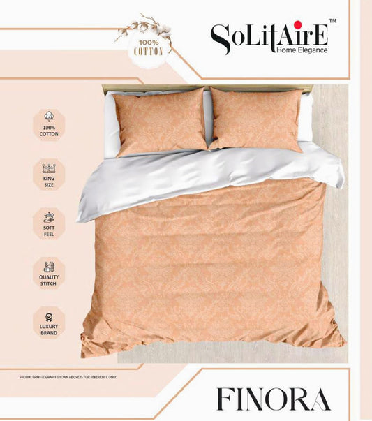 Finora Jointless King Size Bedsheet Set 100% Cotton