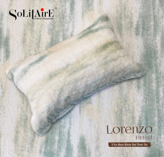 Lorenzo Fitted King-Size Bed Set Italian Cashmere Feel – Super-Soft, Warm