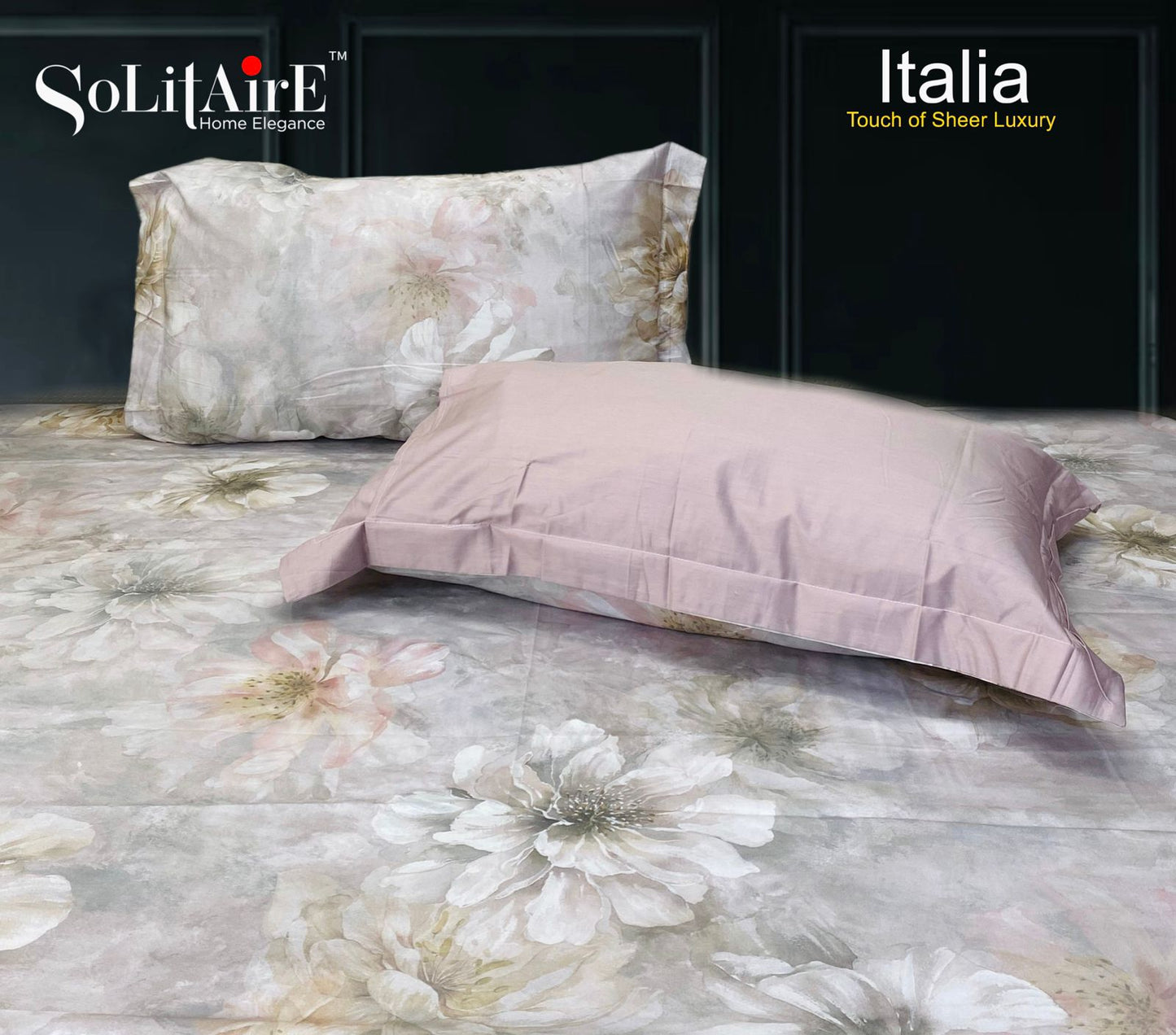 Italia King Size Bedsheet Luxury Bedding Set