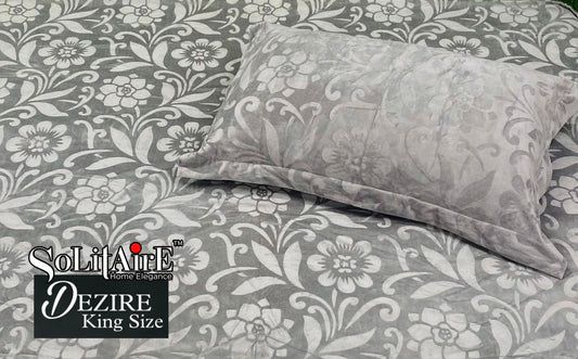 Dezire Warm King Sized Jointless Bedsheet – Premium Italian Cashmere Fabric