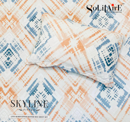 Skyline Fitted Italian Cashmere Ultra Warm King Size Bedsheet