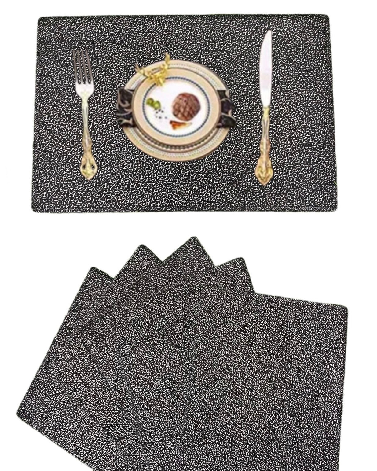 Dining Table Mat (Leather Rectangle) (Set of 6)