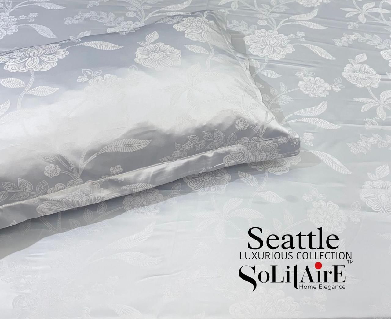 Seattle Jaquard King Size Jointless Bedsheet Set