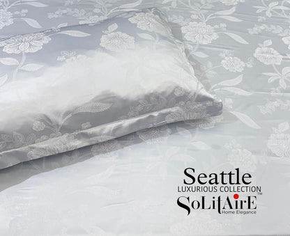Seattle Jaquard King Size Jointless Bedsheet Set