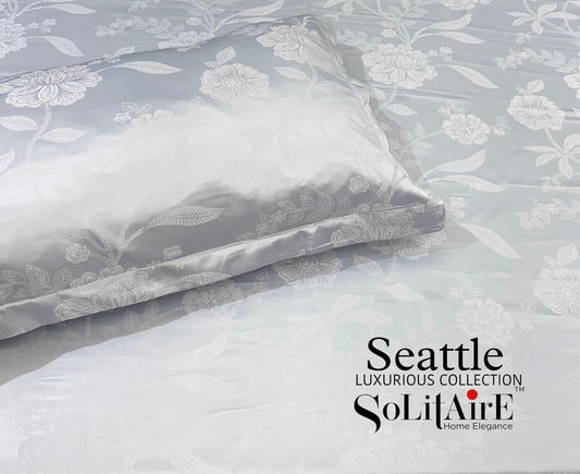 Seattle Jaquard King Size Jointless Bedsheet Set