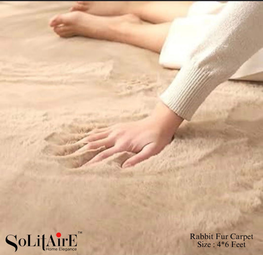 Makhmal Rabbit Fur Carpet – Ultra Soft Modern Home Decor Rug
