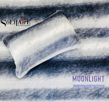 Moonlight Warm King-Size Bedsheet Italian Cashmere Feel – Super-Soft, Thermal & Skin-Friendly