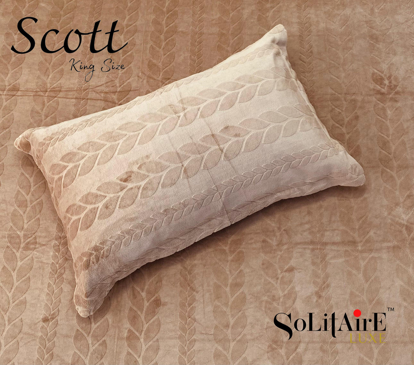 Scott King-Size Bedsheet Set Italian Cashmere Feel – Super-Soft, Warm & Skin-Friendly