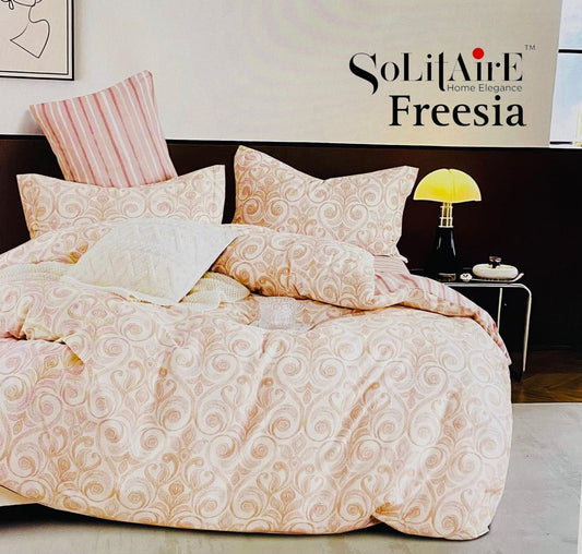 🌸 FREESIA 100% Cotton Queen Size Bedsheet Set