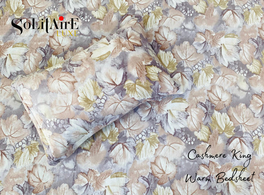 Cashmere King Super Soft Warm Winter Bedsheet