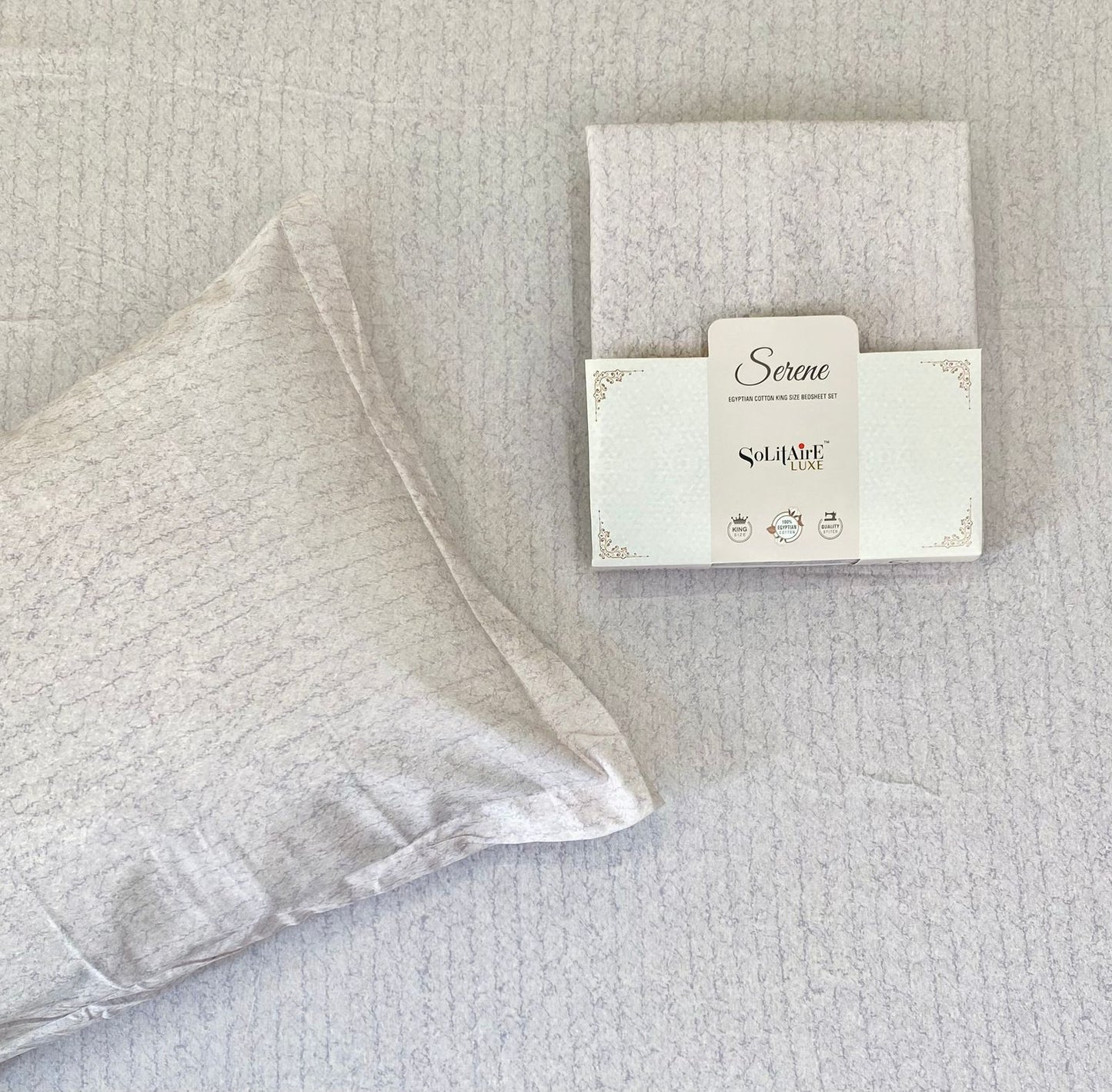 Serene King Size 100% Egyptian Cotton Jointless Bedsheet