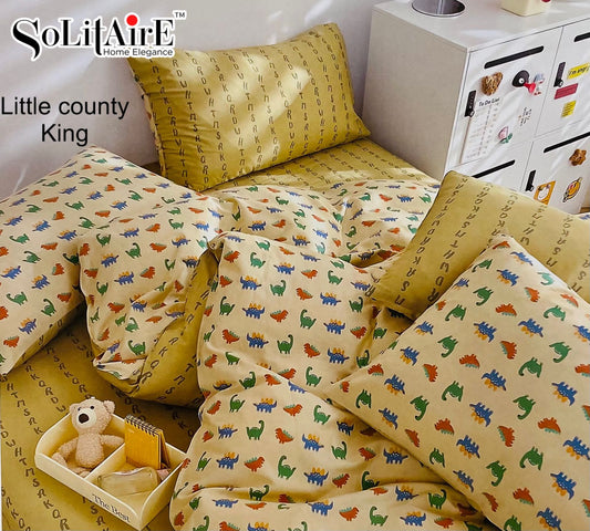 Little county King Size Cotton Bedsheet Set