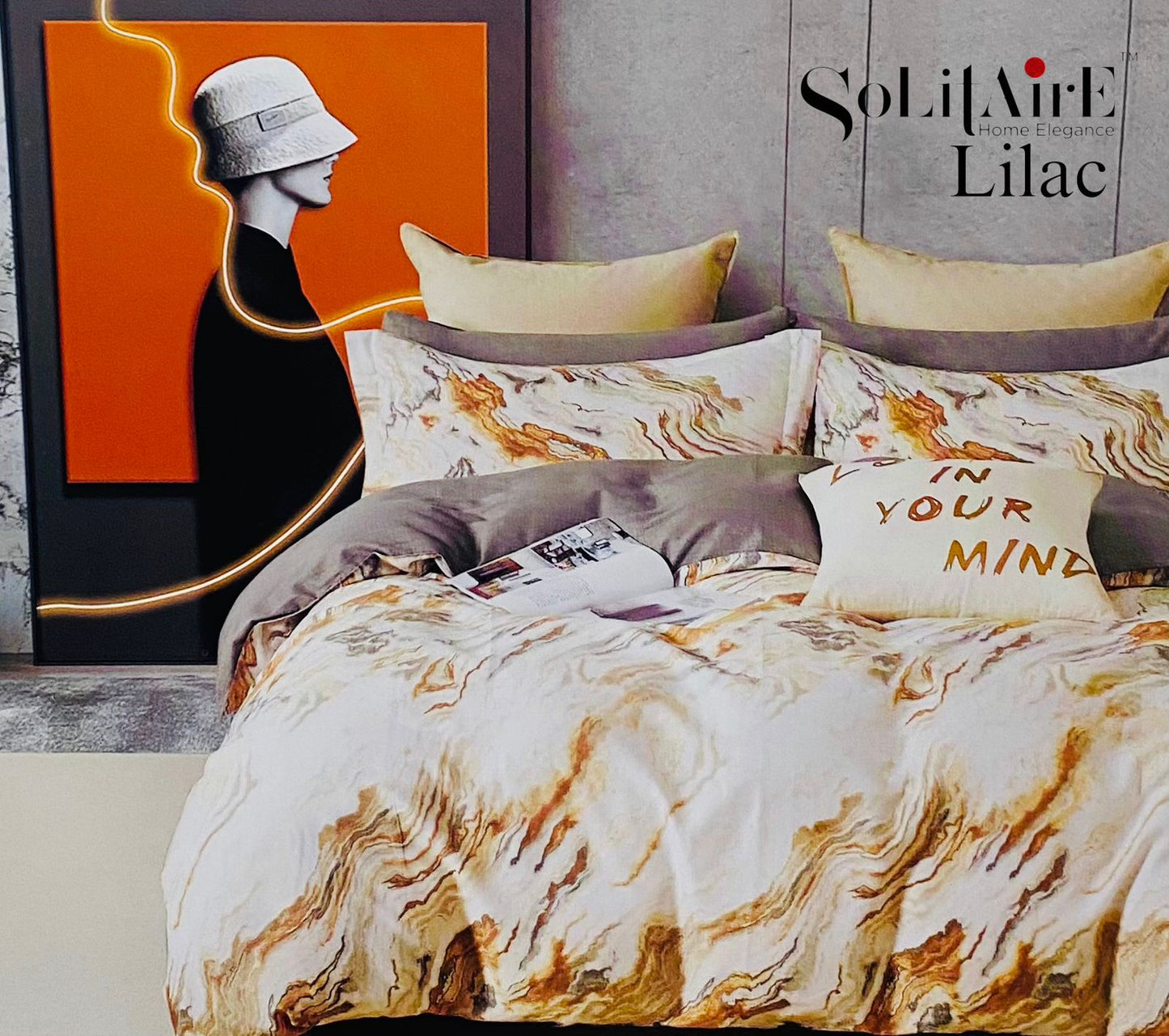 LILAC KING Cotton Bedsheet