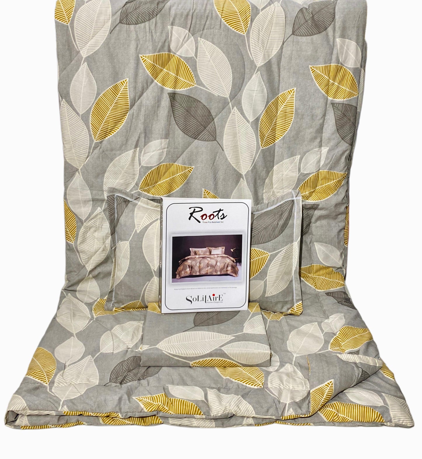 Roots 4 Pc Reversible Double Bed Size Comforter Set
