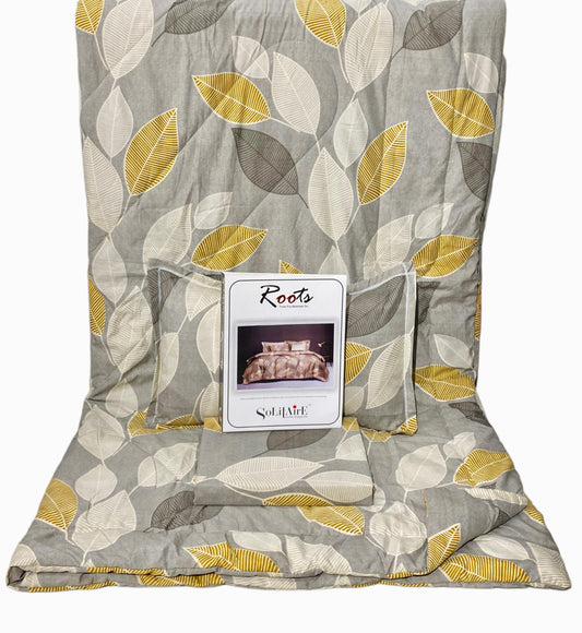 Roots 4 Pc Reversible Double Bed Size Comforter Set