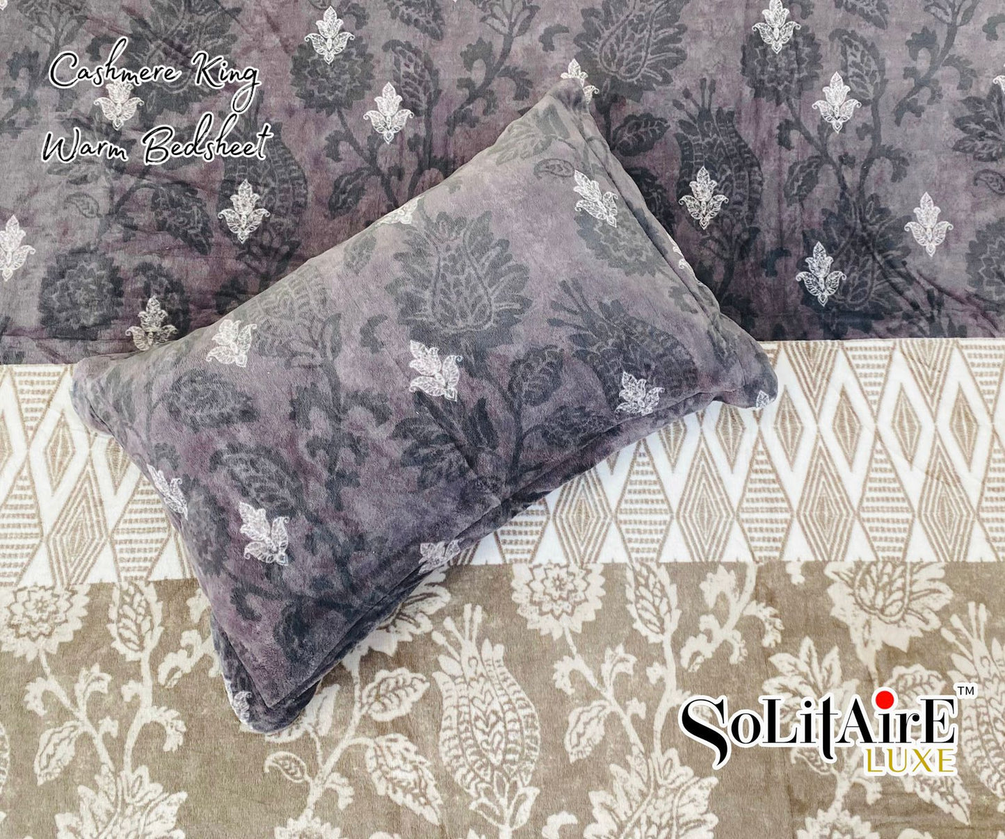 Cashmere King Super Soft Warm Winter Bedsheet