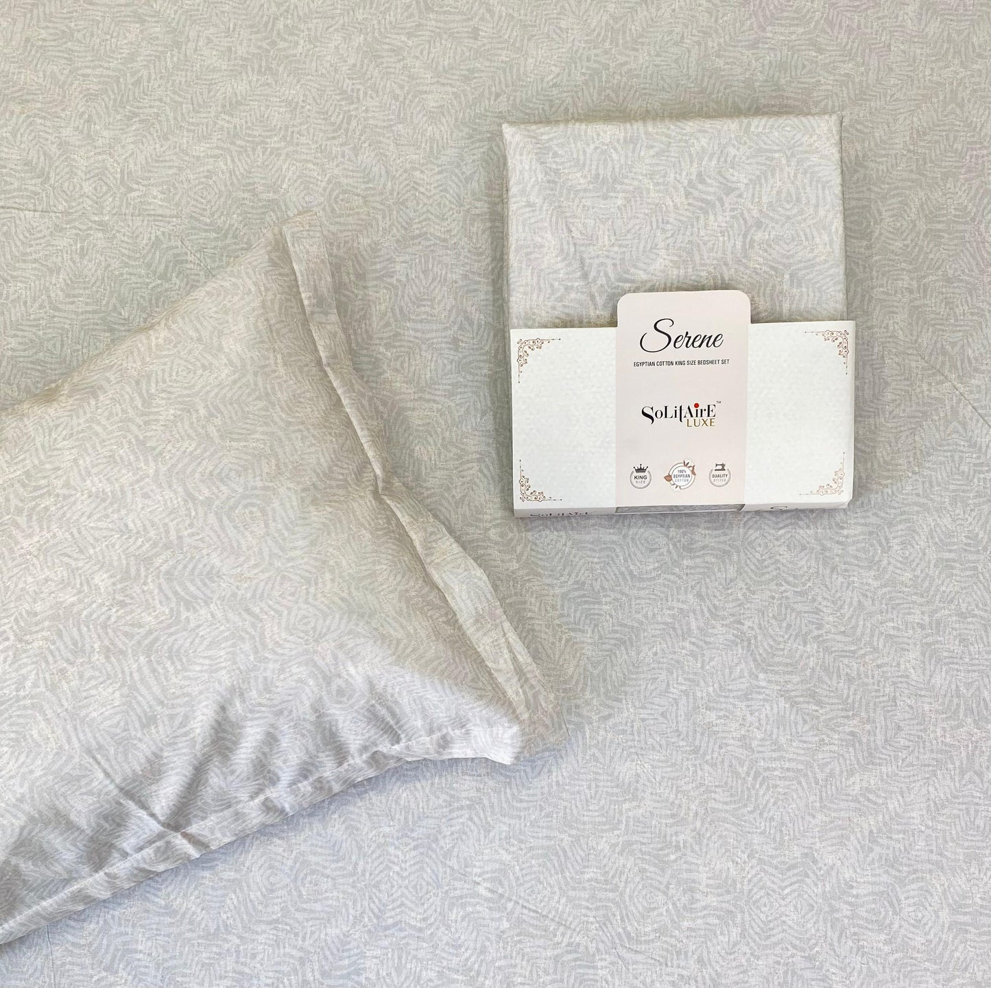 Serene King Size 100% Egyptian Cotton Jointless Bedsheet