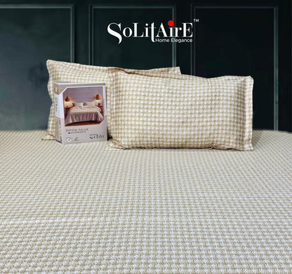 White Musk King Size 300 TC Cotton Bedsheet set