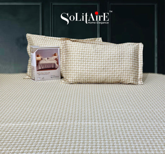 White Musk King Size 300 TC Cotton Bedsheet set