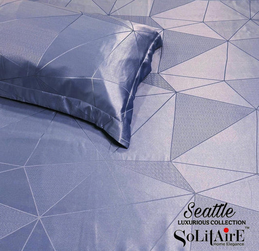 Seattle Jaquard King Size Jointless Bedsheet Set