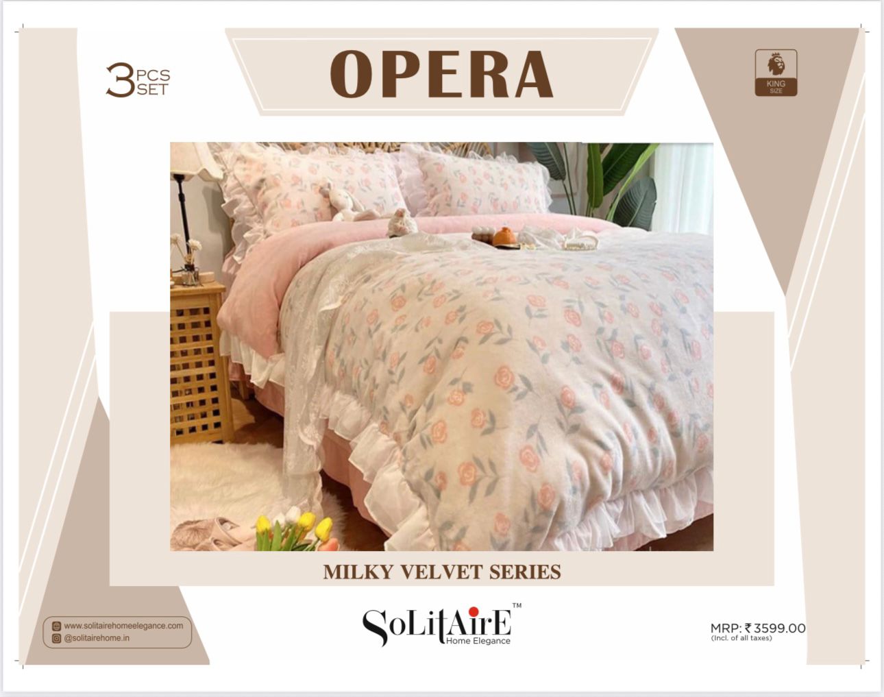 Opera Super-Warm Italian Cashmere King Bedsheet
